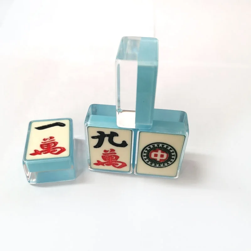 wholesale crystal mahjong new custom leisure entertainment  team game use crystal mahjong