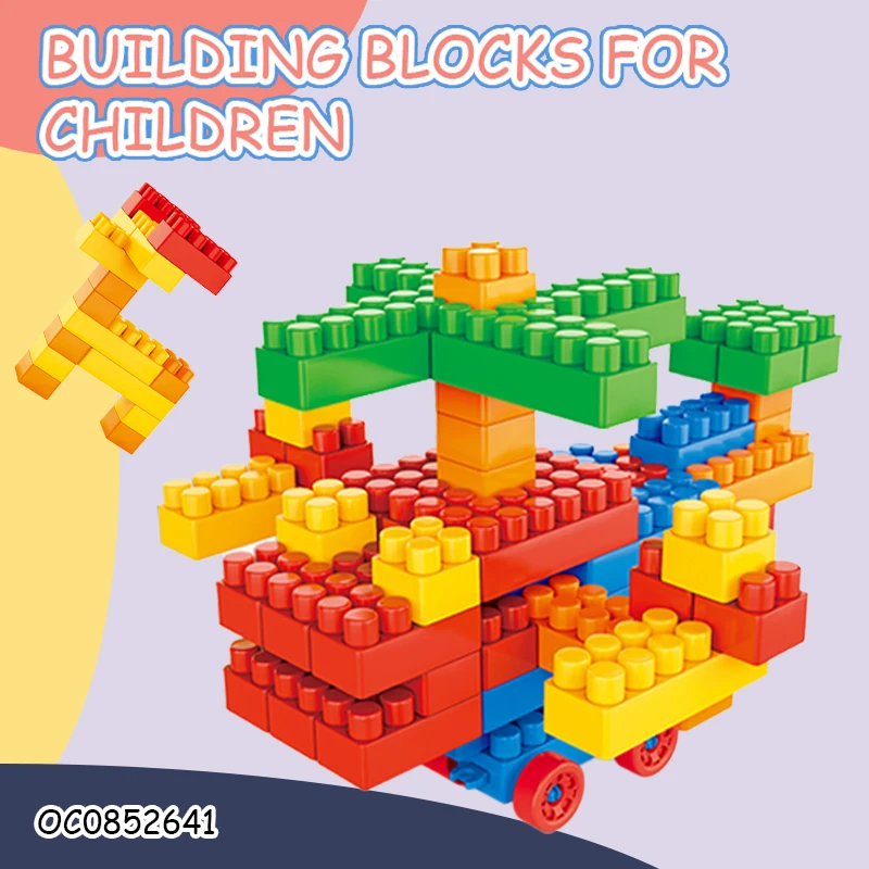 168pcs Large Toy Plastic Building Blocks Sets Diy Educational Toys for Kids With Storage Box