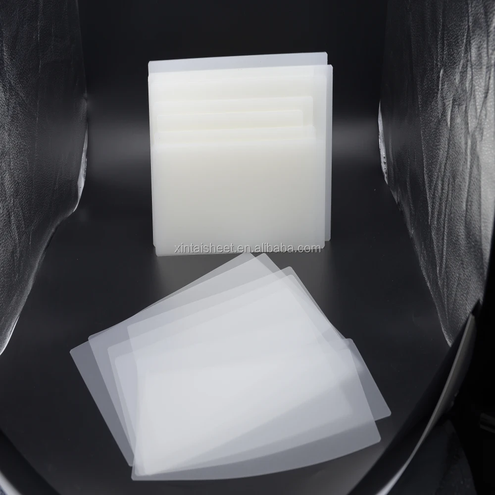 Custom A4 0.5mm - 3mm Rigid Matte Glossy White PP Plastic Sheet PP Board For Cards Stationery Packing Box