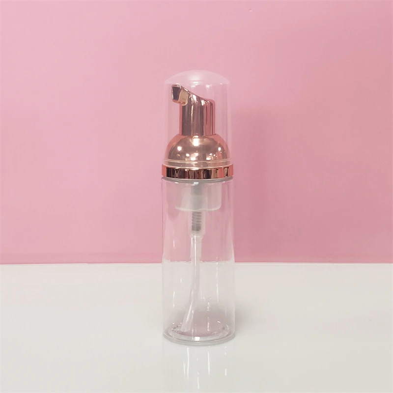 30ml 60ml travel empty pet plastic lash foam liquid soap cleaner bottle with pump