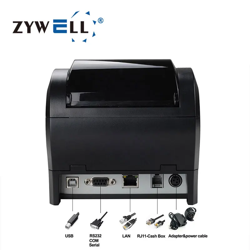ZYWELL pos systems for supermarket checker price pos machine 80mm bluetooth thermal receipt printer