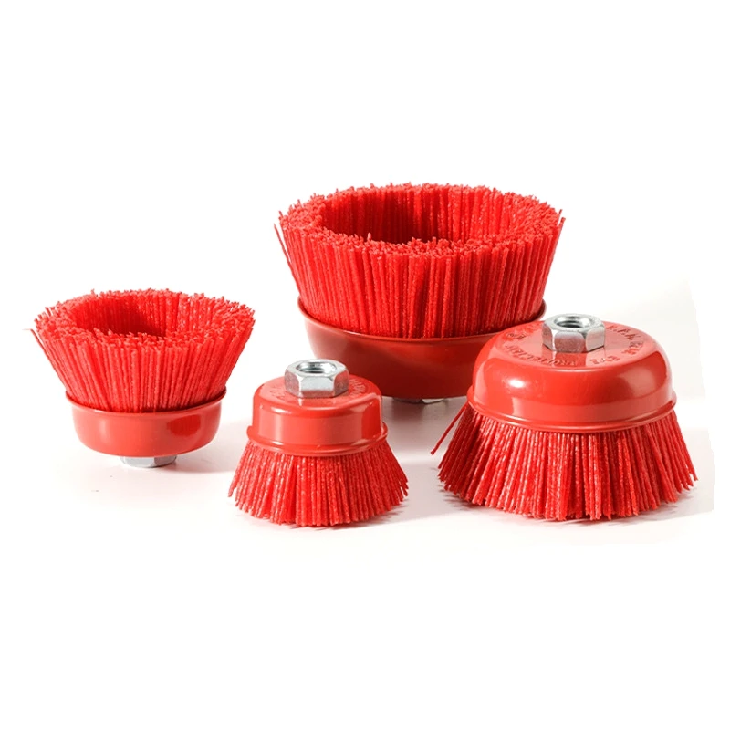 Pexmientas Removal Rust Corrosion Paint Nylon Filament Abrasive Wire Brush Wheel Cup Brush