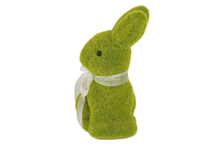 New Arrival Bunny Easter Decoration Plush Long Ears Black Eyes Yellow Easter Rabbit Bunny Ornament