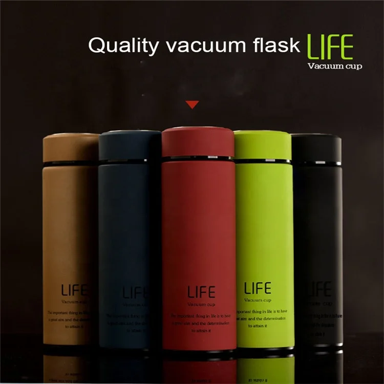 Classic Top Seller Double Wall Vacuum Straight Business Water Bottle Eco Friendly Insulated Flask Thermos for Hot Coffee
