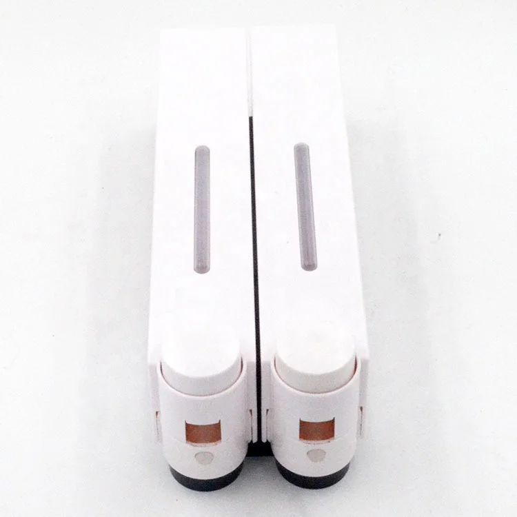 Shower dispenser modern wall magnetic quality twin soap and dry shampoo dispenser pump white for shower wall abs 3 chamber