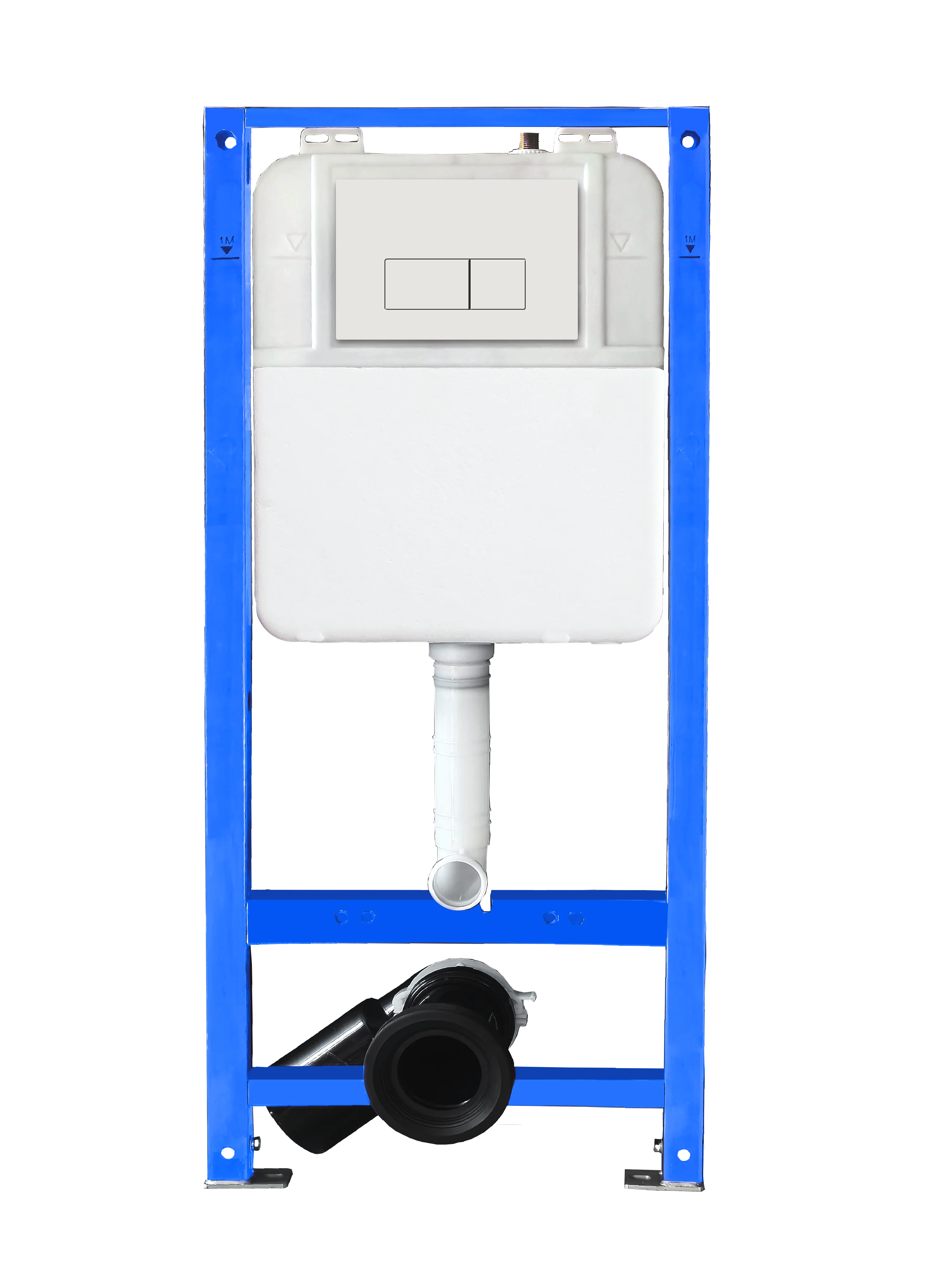 Wall hung toilet built-in wall installation simple stylish concealed tank flush toilet cistern with high-density frame