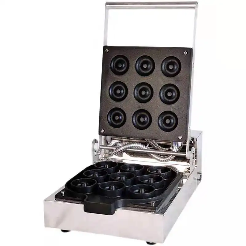 
Hot Sale 9holes donut waffle making machine donut snack food 