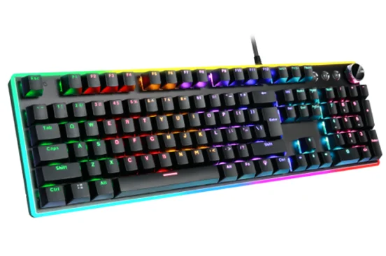 Новая Проводная USB игровая механическая клавиатура YH908 ABS пластик/алюминиевый сплав Материал крышки 104 клавиш с 19 видами светодиодной подсветки