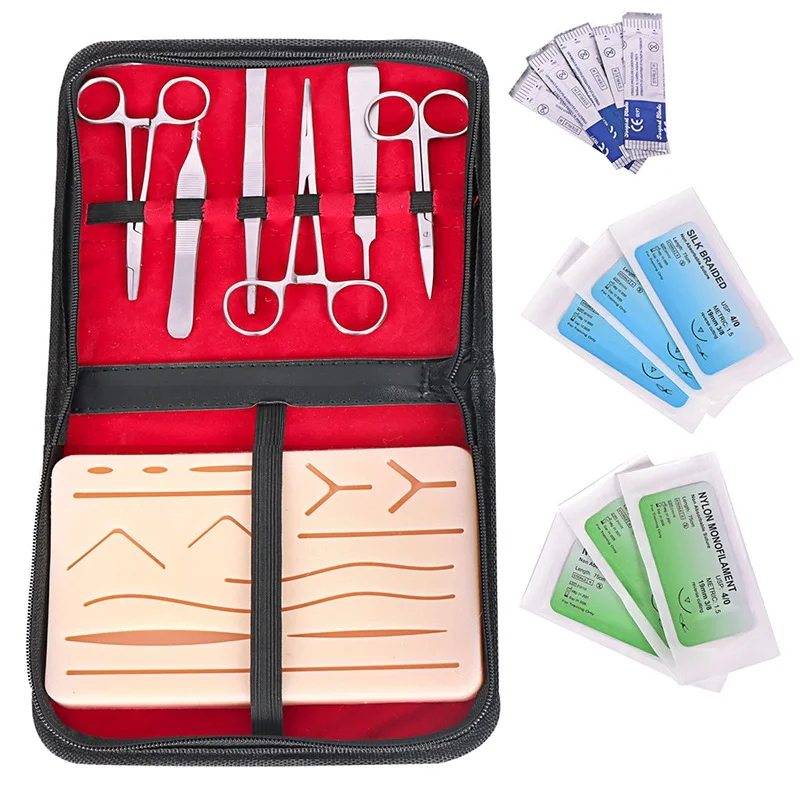 Durable medical suture practice medicine kit for medical students veterinarian training tools Kit