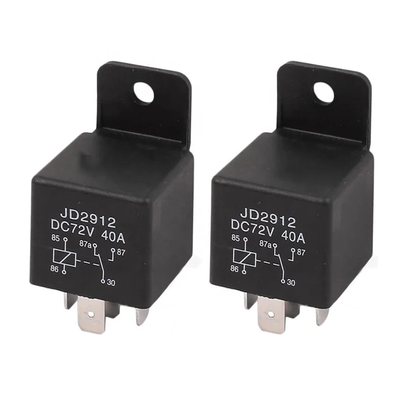  Печь Запчасти и аксессуары JD2912 72V DC 40A 5 Pin SPDT мощность электромагнитное реле черного