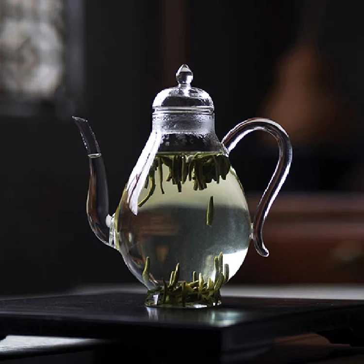 450ML Chinese Glass Teapot Borosilicate Glass Teapot Antique Design Glass Teapot