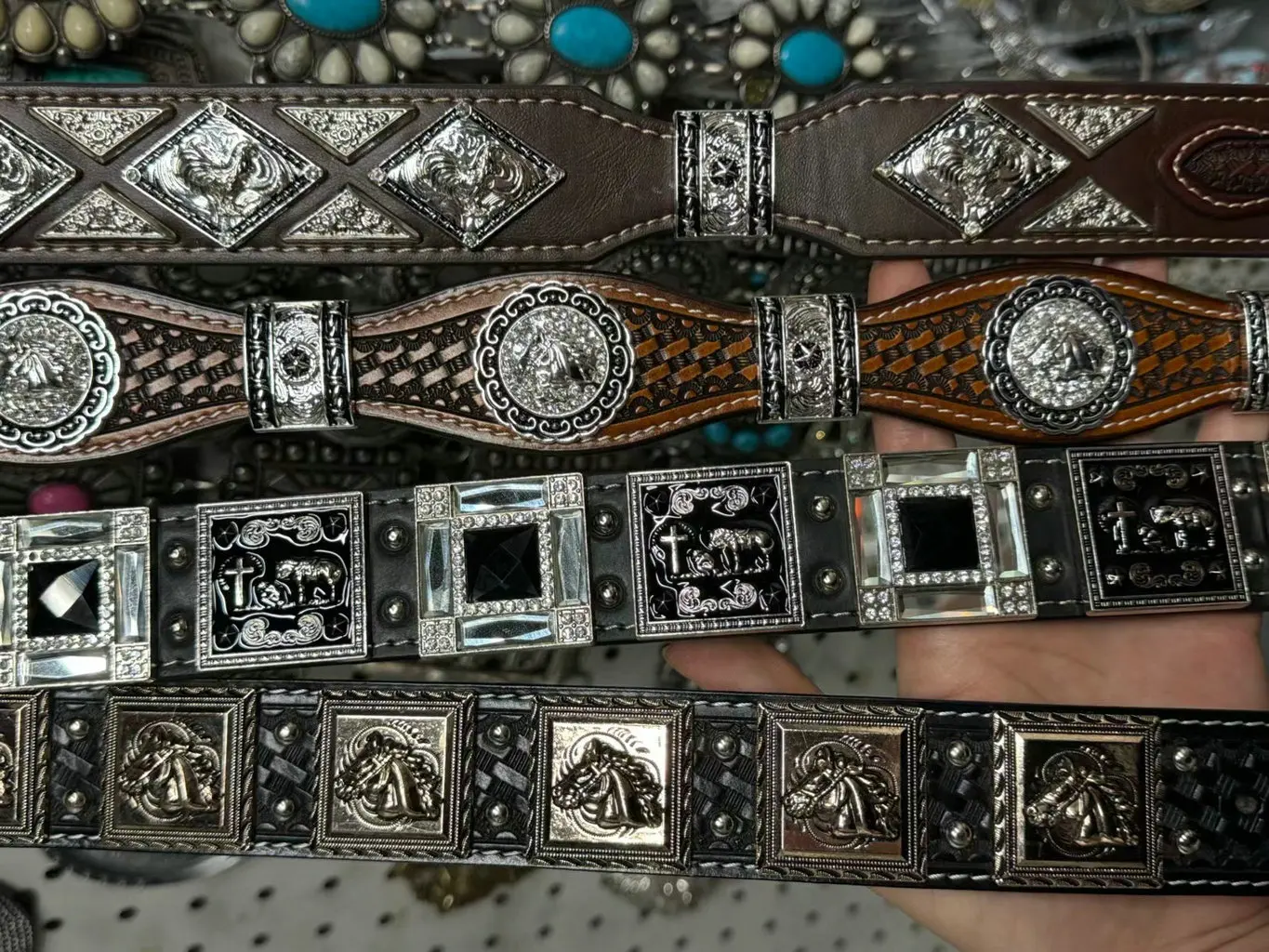 Custom Made Hardware Accessories Horse Head Design Belt Metal Ornaments for Leather Belt Decoration