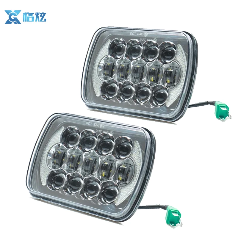 Высокая quity DC 9 В ~ 16 5x7 led cree квадратный фара для jeep фара