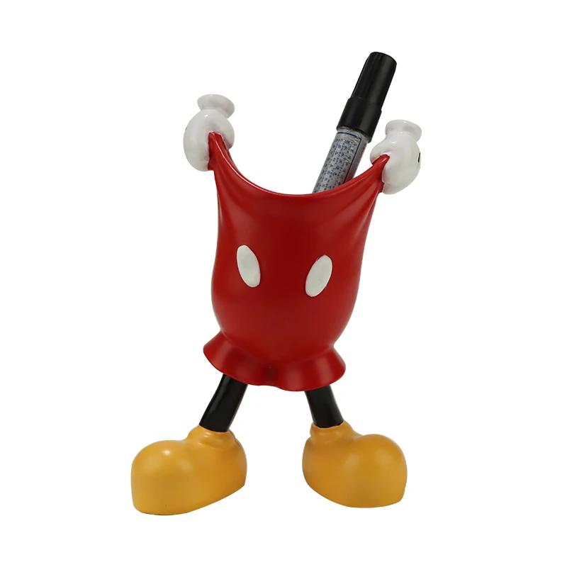 Customized Wholesale Creative Red Pen Holder Resin Crafts Lower Body Sculpture Desktop Decoration Home Decor Promotional Gifts