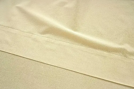 100% Organic Cotton Mineral King-Sheets Set 4-Piece Pure Long Staple Percale Weave Soft Bedding Sheets for Bed Breathable Fits M