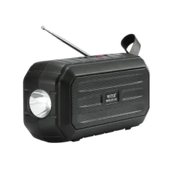 WS-5387 Portable Outdoor Solar Energy FM Radio BT Speaker With Flashlight