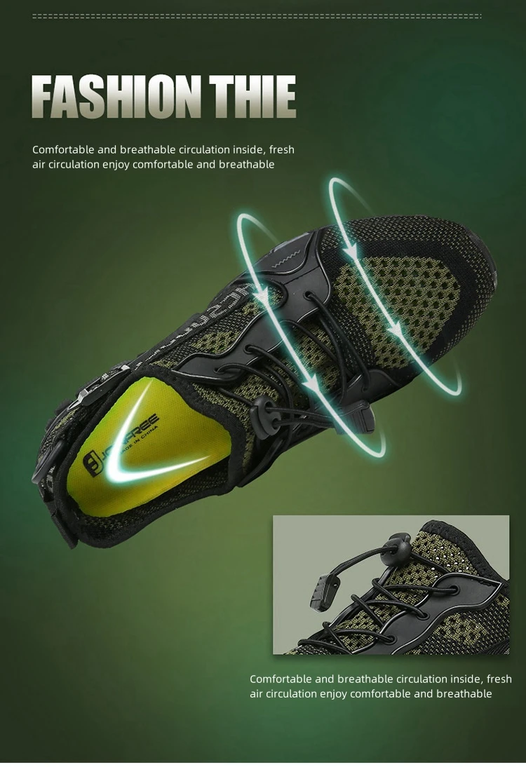 Yoris Wholesale OEM ODM Unisex Beach Aqua Shoes Men Breathable Quick Mesh Rubber Water Sports Aqua Shoes