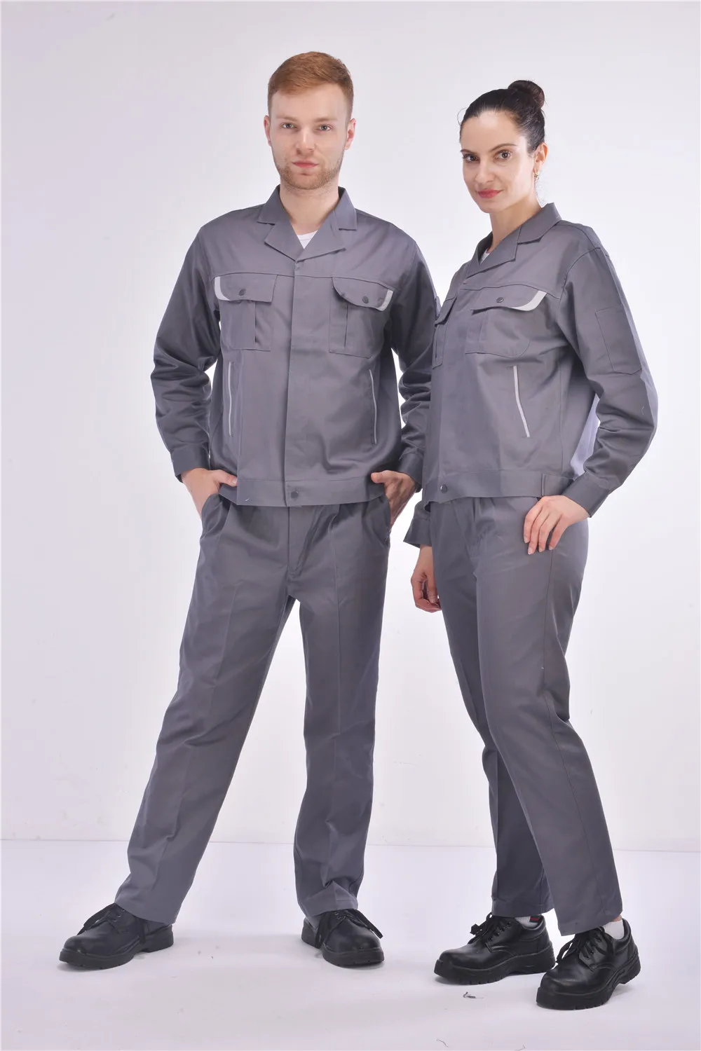 unisex Fashion design polyester cotton workwear uniform cheap workshop mechanic work suit