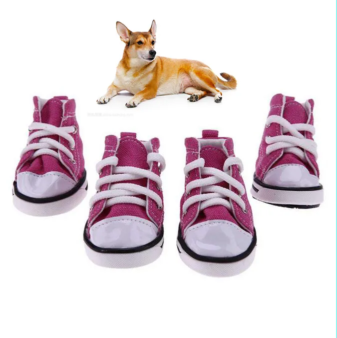 Wholesale Sport Anti-slip Sneaker Casual Pet Shoes Denim Canvas Dog Shoes