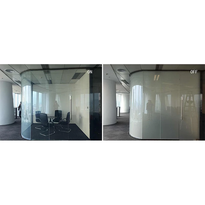 switchable 10mm glass control smart glass pdlc switchable privacy glass