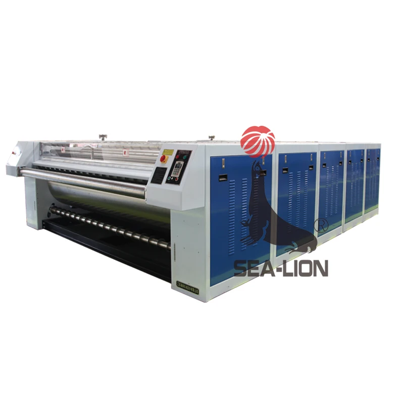 fully automatic garment hotel industrial steam heated ironing and folding machine