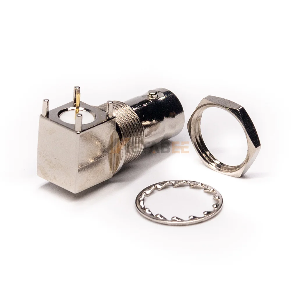 90 Degree High Quality BNC Bulkhead Female Connector