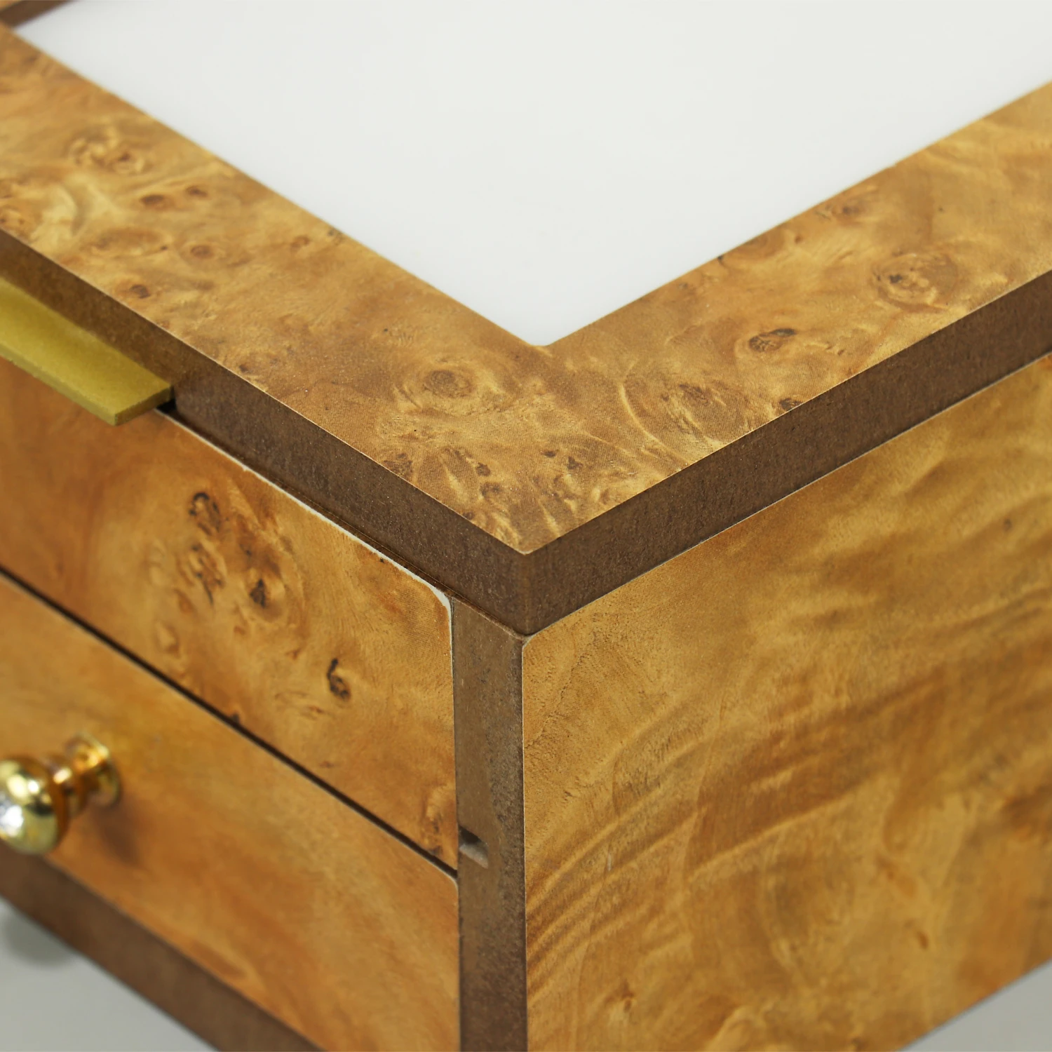 Customizable modern style luxury gold jewelry box watch boxj ewel case