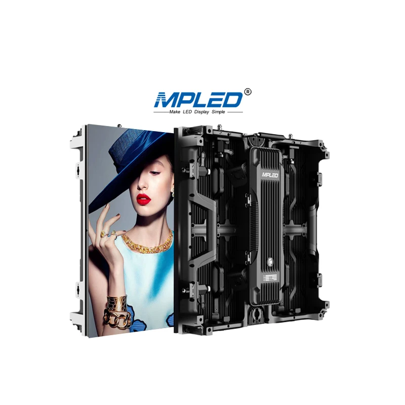 MPLED rental stage LED display splicing of different sizes P1.9 P2.6 P2.9 P3.91 led screen wedding stage backdrop wall