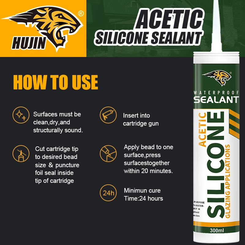 Weatherproof Acetic gp silicone sealant window