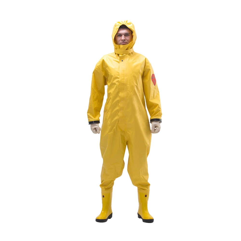 Желтые химически стойкие костюмы пожарного класса B