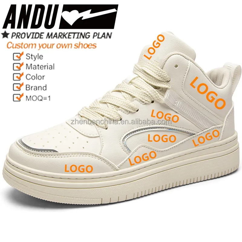 Original Casual Tennis Shoes High Top Sneakers For Men Basketball Style Shoes Men Casual Walking Sneakers Unisex Custom