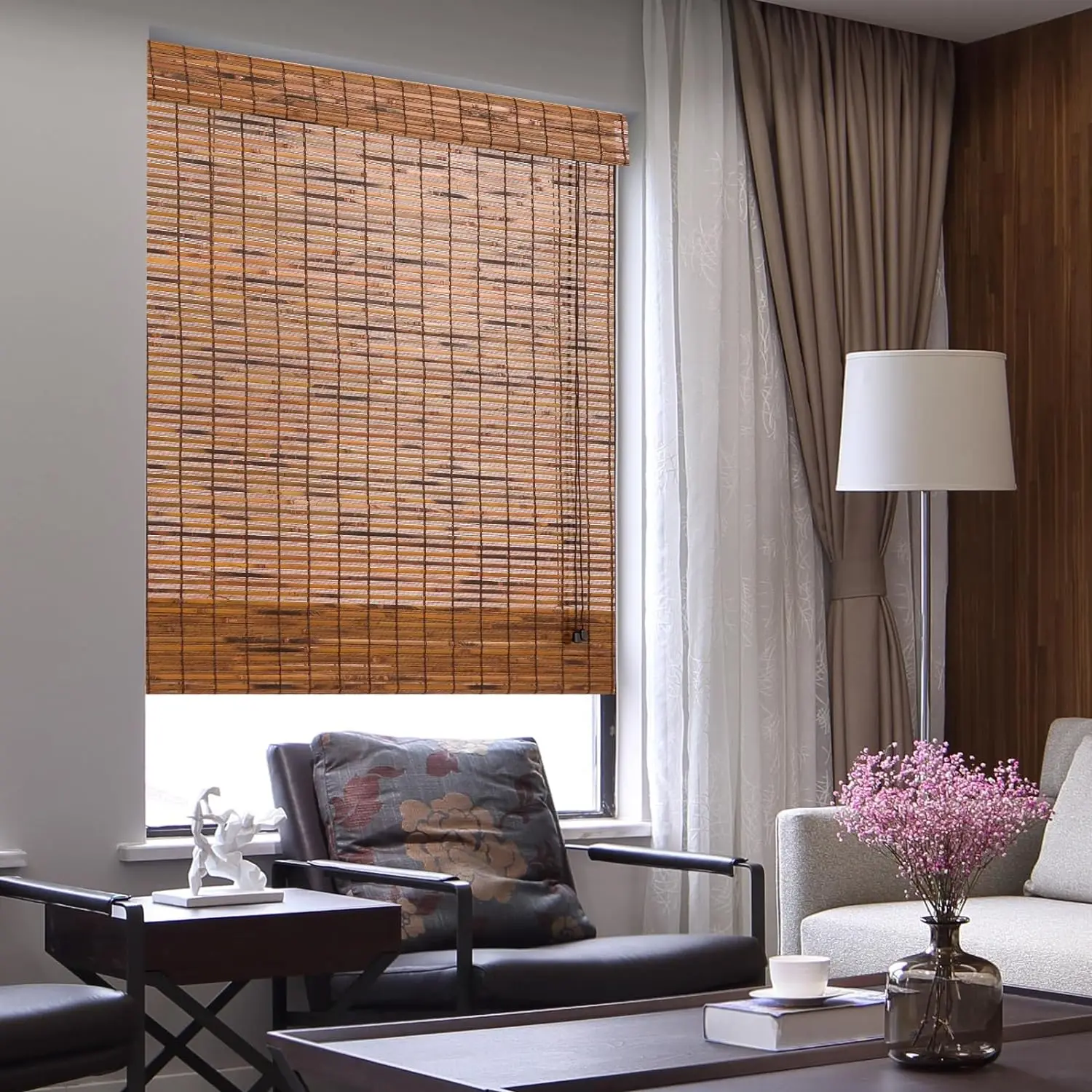 New Style Natural Eco-friendly Outdoor Indoor Sunscreen Bamboo Blinds For Windows