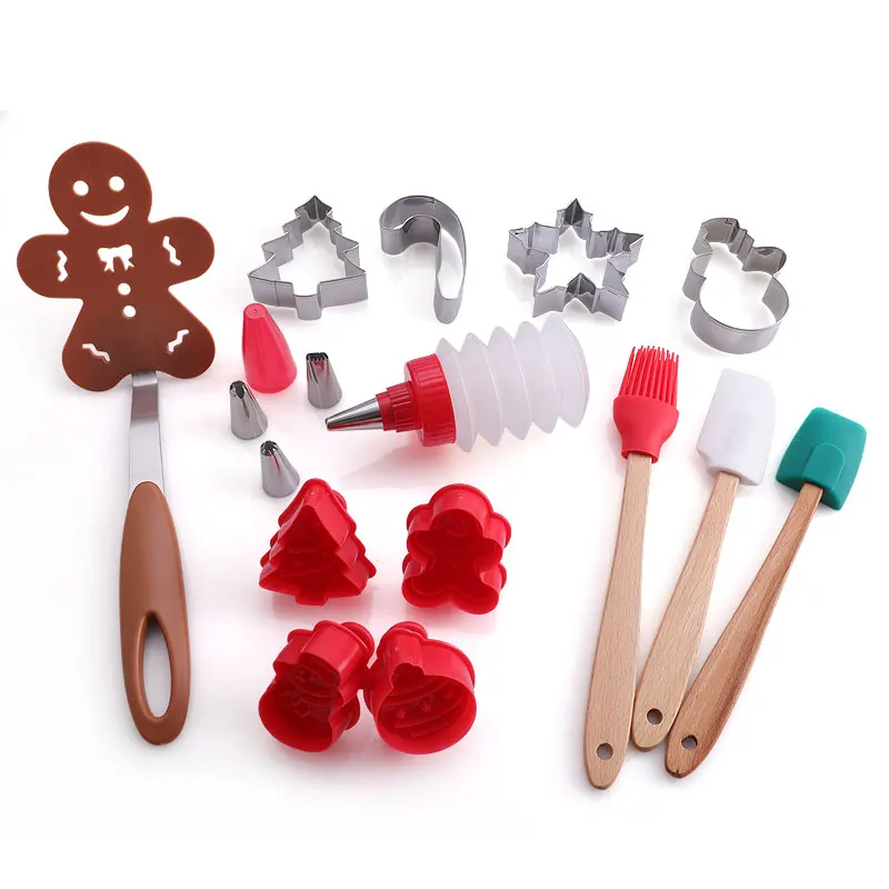 Set of 17pcs Christmas baking tools baking & cake decorating set supplies