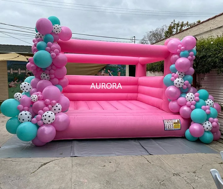 Popular all white inflatable wedding bouncer commercial inflatable bouncer castle wedding bounce house for adults wedding party