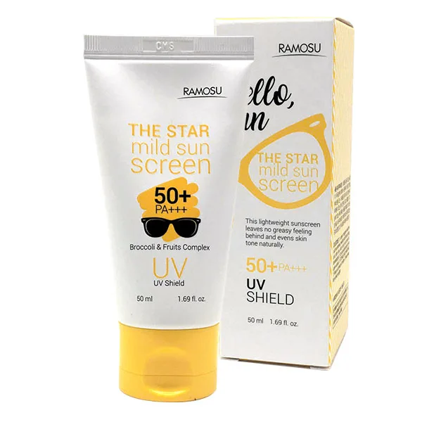 Korean Sun Cream For Face Care Ramosu The Star Mild Sunscreen (SPF50+ PA+++)