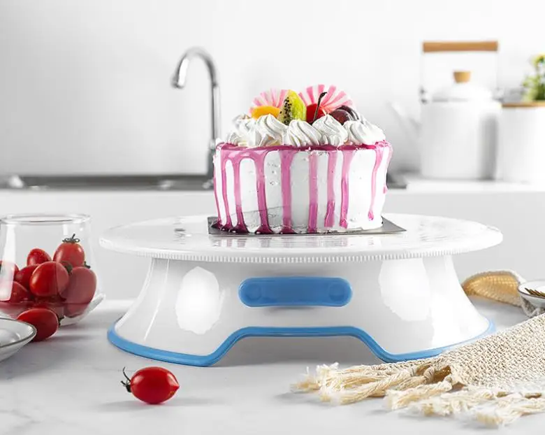  Пластиковые Fondant (сахарная) украшения торта вращающаяся подставка для печенье вращающийся поднос с нескользящей основе лоток