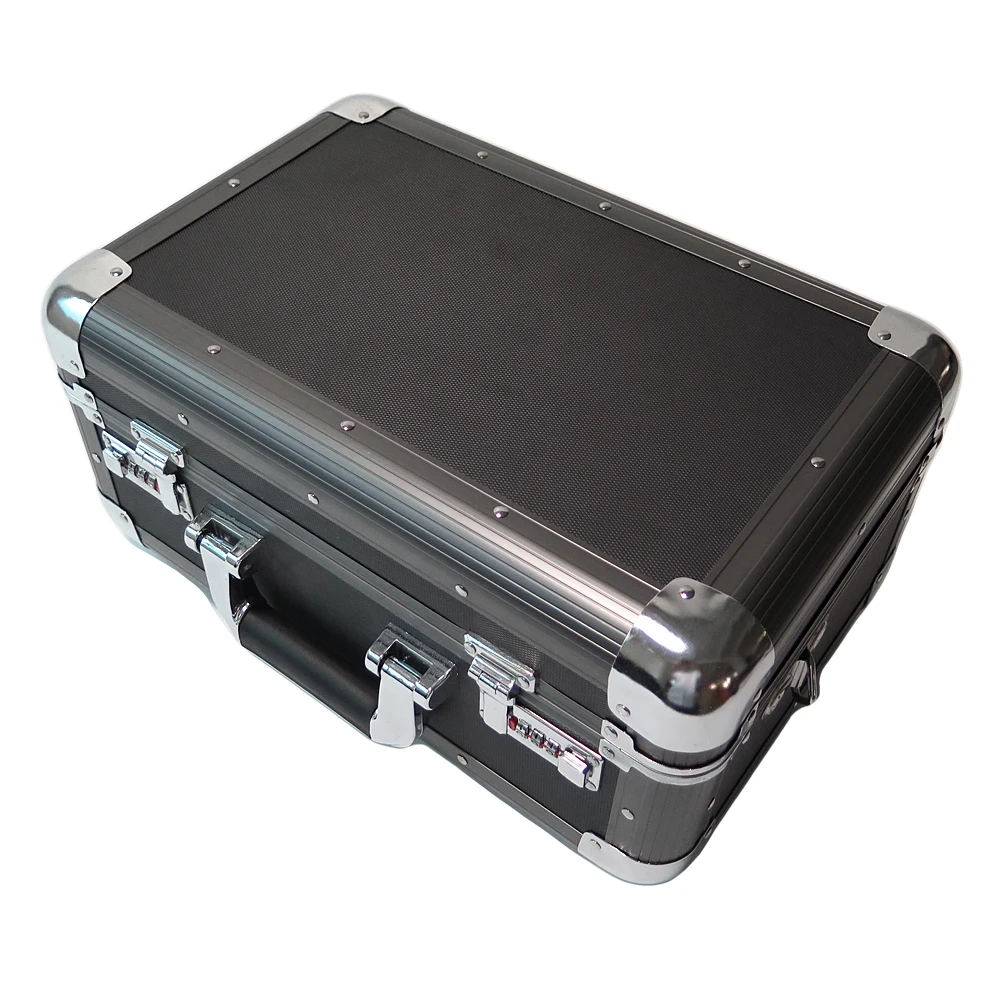 Customized Size Aluminium Carry Case Tool Suitcase Small Hard Aluminum Tool Case with Foam