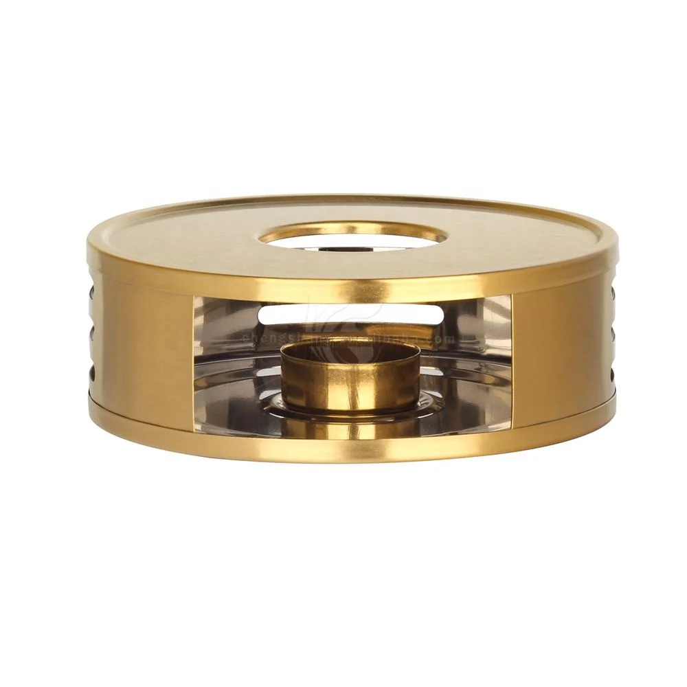 TeaPot Warmer Copper Gold Stainless Steel Tea Warmer with Tealight Holder