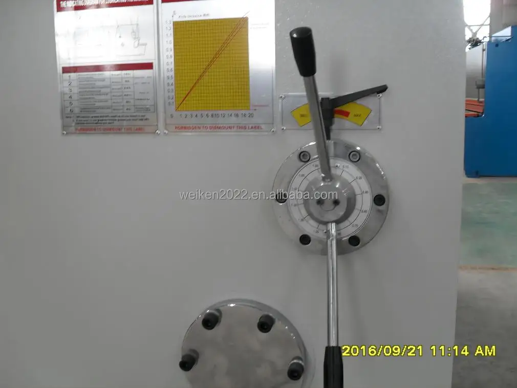 VIKEN QC12K-8X3200mm hydraulic guillotine shearing machine sheet metal used CNC cutting machine