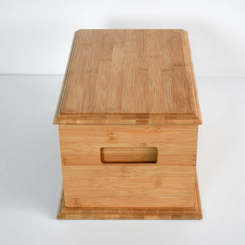 WDF Customized Pet Caskets and Coffins Cremation Boxes Caskets Adult bamboo Pet Urn for Animal use
