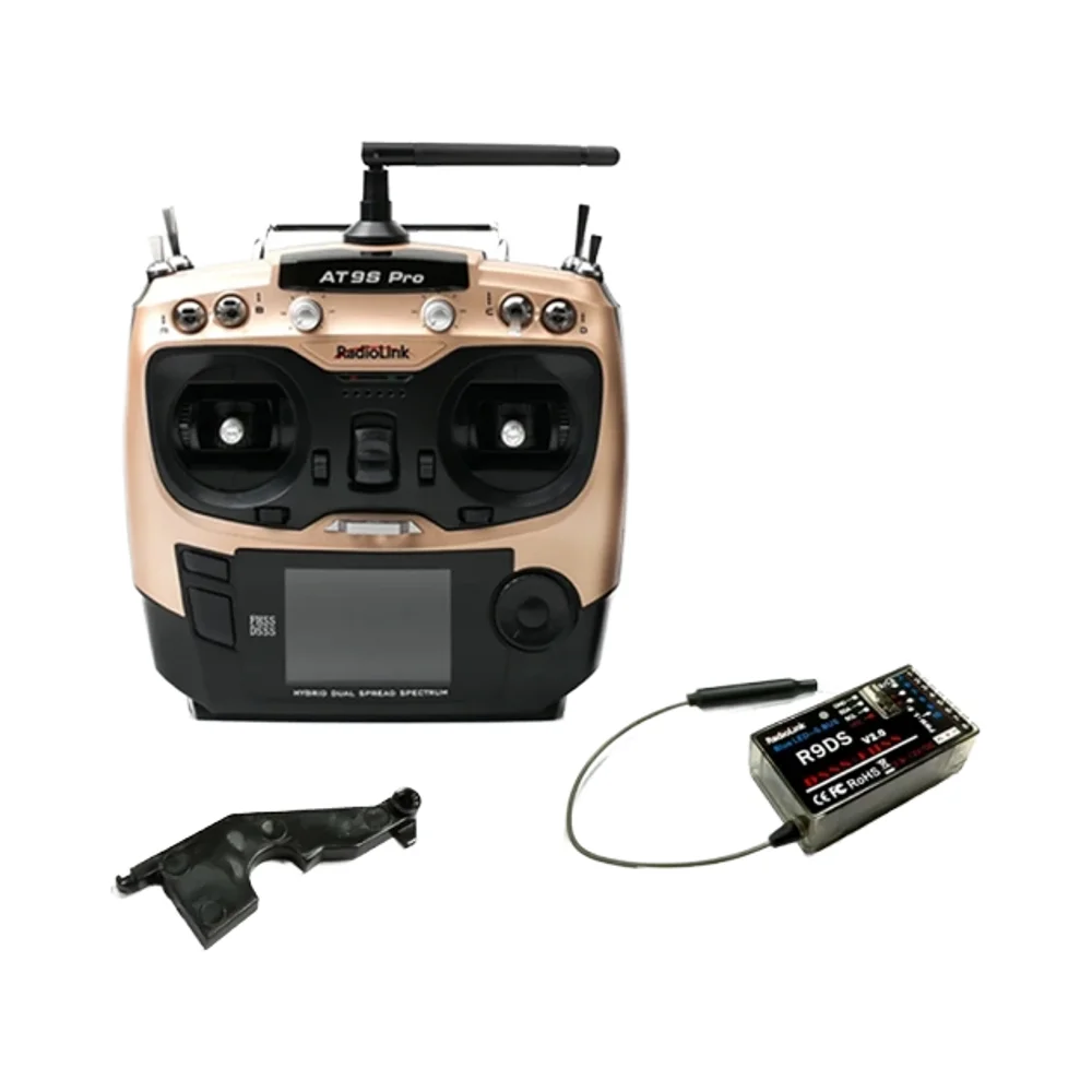 RadioLink AT9S Pro 10ch transmitter with R9DS receiver Radio Controller for RC Helicopter Quadcopter Drone Car Accessories
