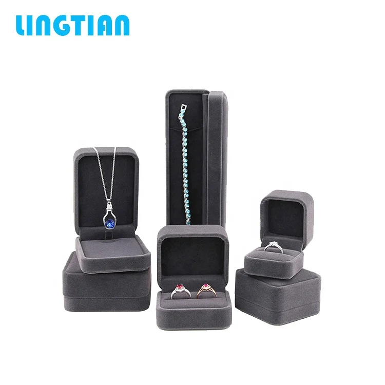 LINGTIAN China Manufacturers wholesale luxury double ring jewelry box