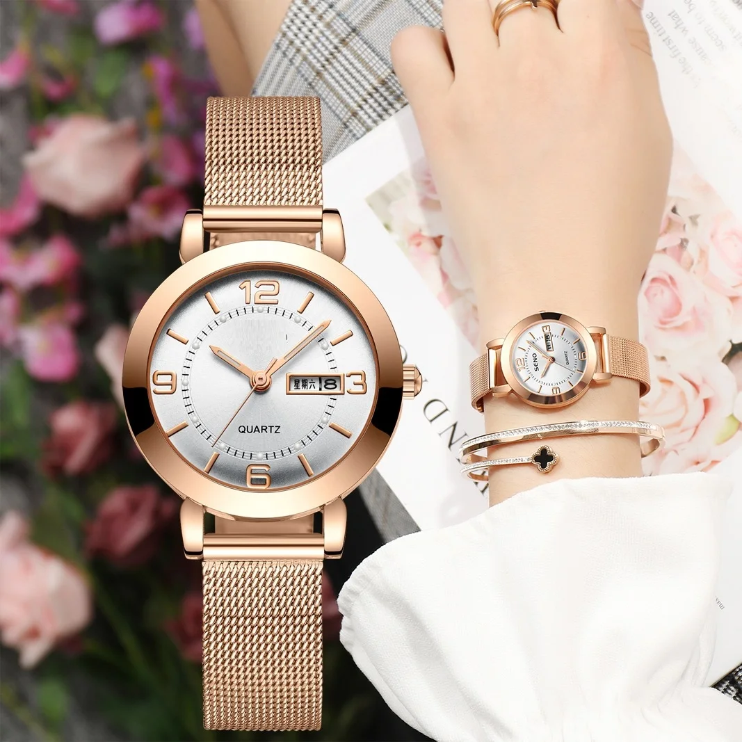 Wholesale Analog Watches Movement Reloj De Mujer Ladies Watches Buy Online Pink White Dial wrist watches for women