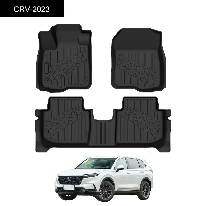 Waterproof Non Slip Protective Mats Floor Foot Pad TPE  Foot 3D car mat for Honda CRV 2023