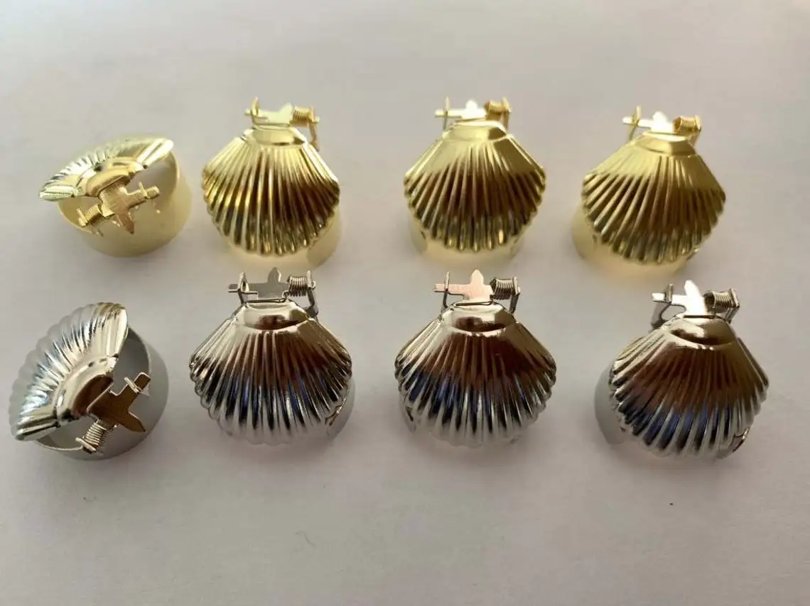 2023 Shell shape Rod wax metal safety candle trimmer ring automatic candle extinguisher