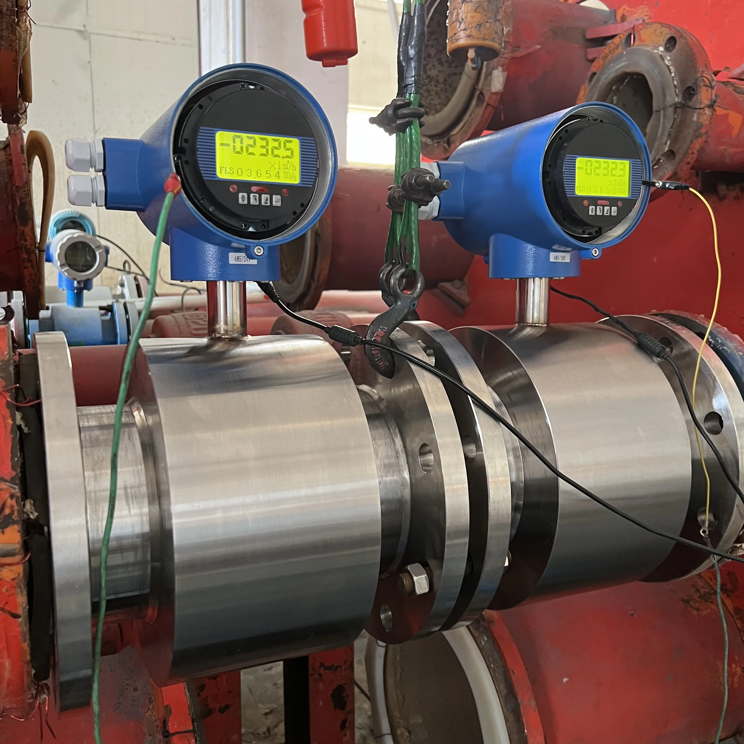 LCD Display Digital DN50 Waste Water SS304/316L Electromagnetic Flowmeter