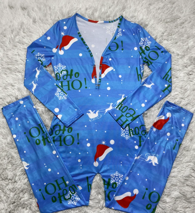 2021 women onsie sleepwear pajamas for christmas