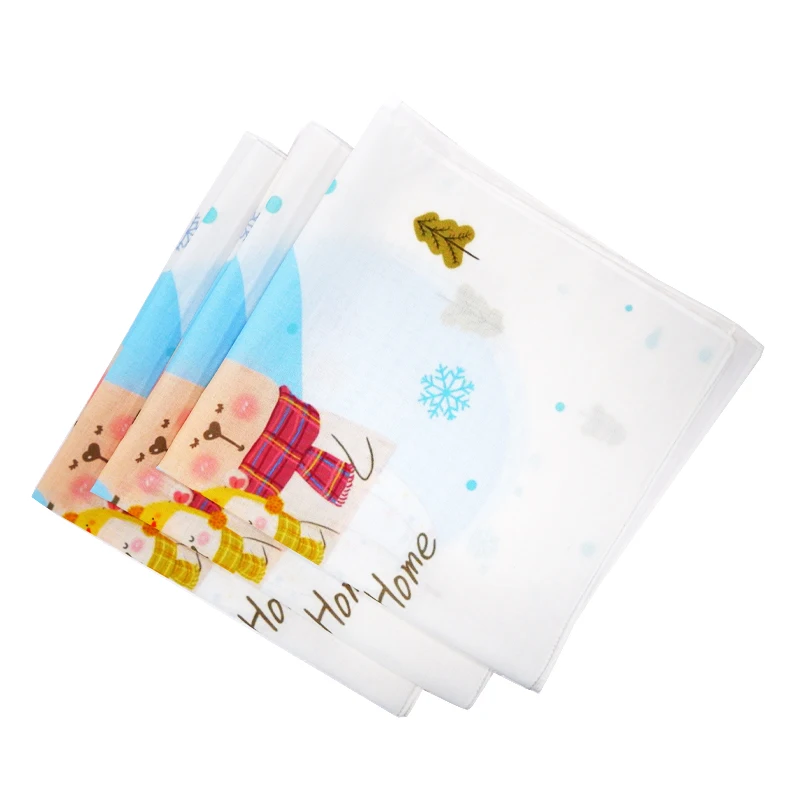 Фабричный изготовленный Карманный квадратный шелковый носовой платок Детский носовой платок с индивидуальным принтом носовой платок