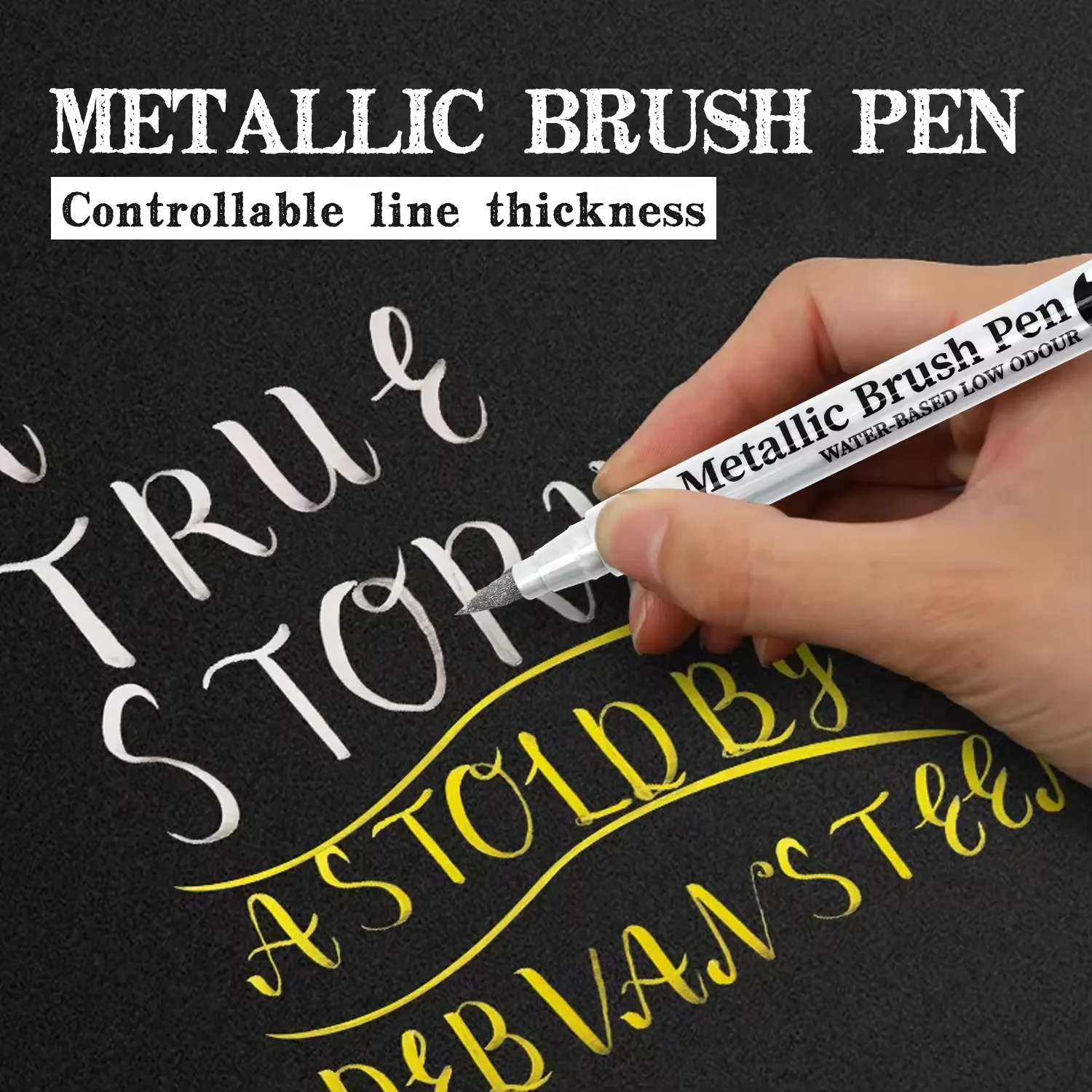 DIY Metal Waterproof Permanent Paint Marker Pens Gold Silver 1.5mm Craftwork Resin Mold Pen Art Painting Student Supplies