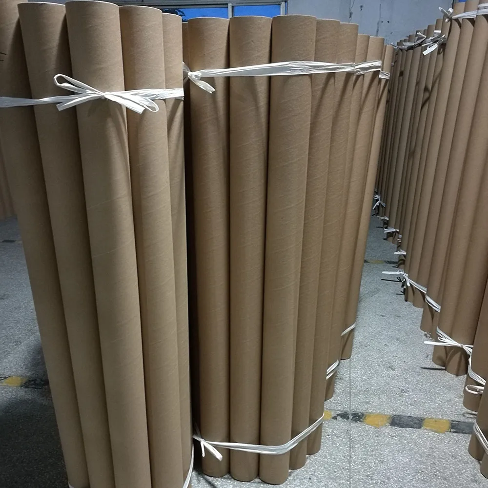 Wholesale custom various thickness kraft recycled rolling mailing cardboard core pipe paper tube